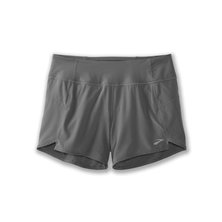 Brooks Womens Chaser 5 Running Shorts - Steel/grey (239745-PWM)